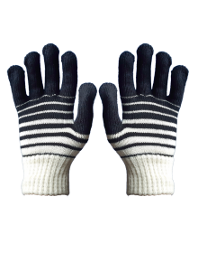 Acrylic Gloves Designer ladies black